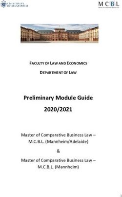 Preliminary Module Guide 2020/2021 - FACULTY OF LAW AND ECONOMICS DEPARTMENT OF LAW - jura.uni-mannheim.de