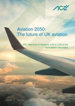 Aviation 2050: The future of UK aviation - ACL response to Sections 3.46 to 3.65 of the consultation document - Airport Coordination Limited