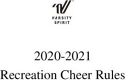 Recreation Cheer Rules 2020-2021 - Varsity.com