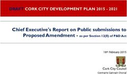 Chief Executive's Report on Public submissions to - Proposed Amendment - as per Section 12(8) of P&D Act - Cork City ...