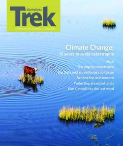 Climate Change: Trek Magazine UBC