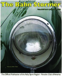 The Bahn Stormer - The Official Publication of the Rally Sport Region - Porsche Club of America