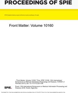 PROCEEDINGS OF SPIE Front Matter: Volume 10160 - SPIE Digital Library