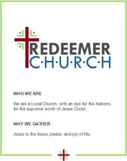 WHO WE ARE We are a Local Church, with an eye for the Nations, for the supreme worth of Jesus Christ - Redeemer Church
