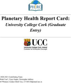 Planetary Health Report Card: University College Cork (Graduate Entry) - 2020-2021 Contributing Team: Ruth Yan*, Vijay Gupta, Christopher ...