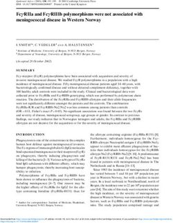 FCCRIIA AND FCCRIIIB POLYMORPHISMS WERE NOT ASSOCIATED WITH MENINGOCOCCAL DISEASE IN WESTERN NORWAY