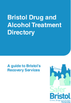 Bristol Drug and Alcohol Treatment Directory - A guide to Bristol's Recovery Services