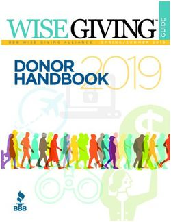 2019 WISE GIVING G DONOR HANDBOOK - Give.org