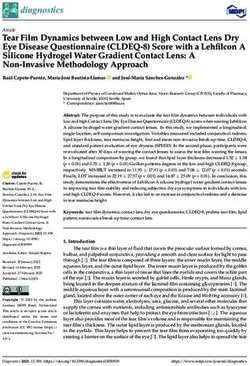 Tear Film Dynamics between Low and High Contact Lens Dry Eye Disease Questionnaire (CLDEQ-8) Score with a Lehfilcon A Silicone Hydrogel Water ...