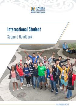 International Student - Support Handbook - iss.massey.ac.nz - Massey University