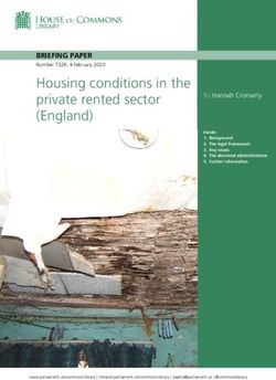 Housing conditions in the private rented sector (England) - UK ...