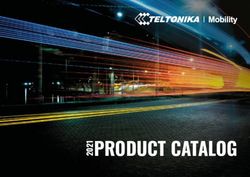 PRODUCT CATALOG - Teltonika Mobility