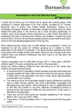 Presentation to the Fine Gael Ard Fheis