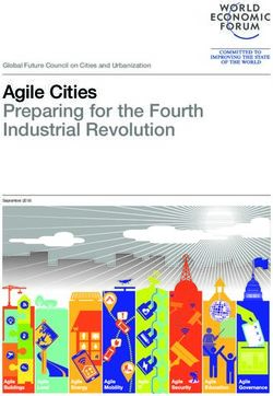 Agile Cities Preparing for the Fourth Industrial Revolution - Global Future Council on Cities and Urbanization - Weforum