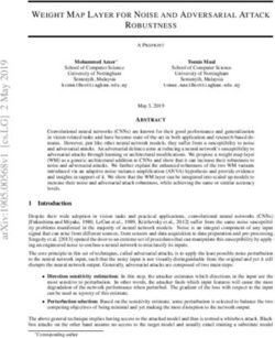 WEIGHT MAP LAYER FOR NOISE AND ADVERSARIAL ATTACK ROBUSTNESS