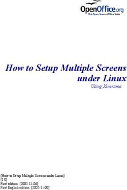 How to Setup Multiple Screens under Linux - Using Xinerama - How to Setup Multiple Screens under Linux 1.0 First edition: 2005-11-06 First ...