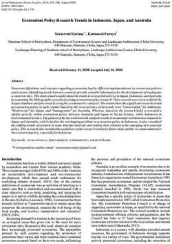 Ecotourism Policy Research Trends in Indonesia, Japan, and Australia - CABI.org