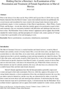 Holding Out for a Hero(ine): An Examination of the Presentation and Treatment of Female Superheroes in Marvel Movies