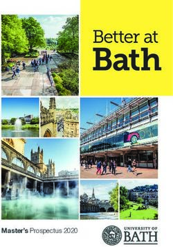 Master’s Prospectus 2020 - UNIVERSITY OF BATH