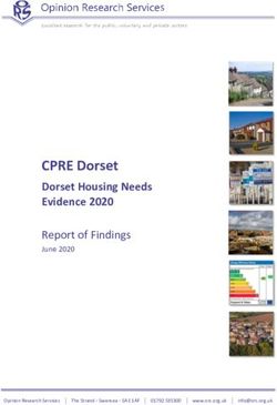 CPRE Dorset Dorset Housing Needs Evidence 2020 - Report of Findings - STAND for Dorchester