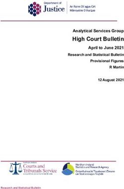 High Court Bulletin Analytical Services Group - Research and Statistical Bulletin - GOV.UK