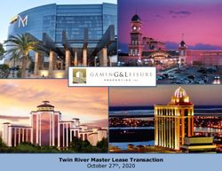 Twin River Master Lease Transaction - October 27th, 2020