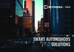 SMART AUTONOMOUS SOLUTIONS - SAS - PRODUCT CATALOG / 2020 APRIL - Teltonika SAS