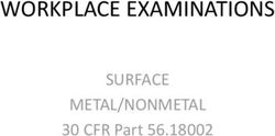 WORKPLACE EXAMINATIONS - SURFACE METAL/NONMETAL 30 CFR Part 56.18002