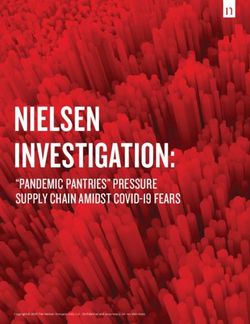 NIELSEN INVESTIGATION: "PANDEMIC PANTRIES" PRESSURE SUPPLY CHAIN AMIDST COVID-19 FEARS - NACDS