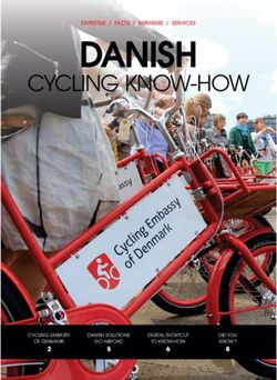 DANISH CYCLING KNOW-HOW - BE Courses