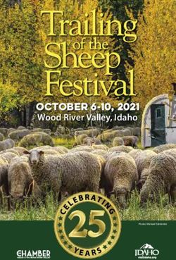 OCTOBER 6-10, 2021 Wood River Valley, Idaho - Trailing of ...