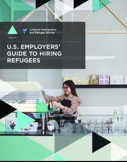 U.S. EMPLOYERS' GUIDE TO HIRING REFUGEES - Tent Partnership for Refugees