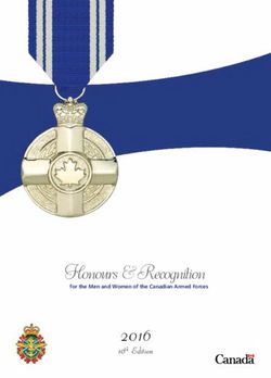 Honours &R ecognition - 2016 10th Edition - Canada.ca