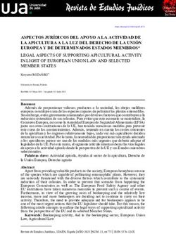 ASPECTOS JUR&Iacute;DICOS DEL APOYO A LA ACTIVIDAD DE LA APICULTURA A LA LUZ DEL DERECHO DE LA UNI&Oacute;N EUROPEA Y DE DETERMINADOS ESTADOS MIEMBROS* LEGAL ...