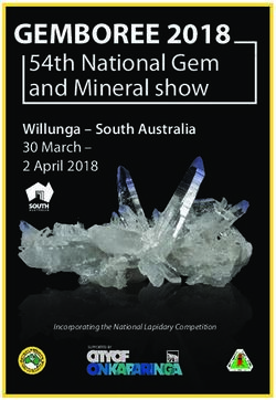 GEMBOREE 2018 54th National Gem and Mineral show - Willunga - South Australia 30 March - 2 April 2018 - aflaca