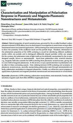 Characterisation and Manipulation of Polarisation Response in Plasmonic and Magneto-Plasmonic Nanostructures and Metamaterials - MDPI