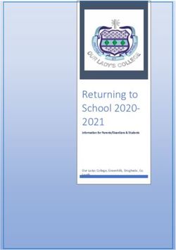 Returning to School 2020- 2021 - Our Ladys College ...