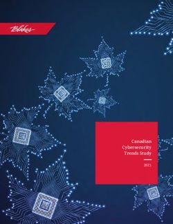 Canadian Cybersecurity Trends Study 2021 - Association of ...