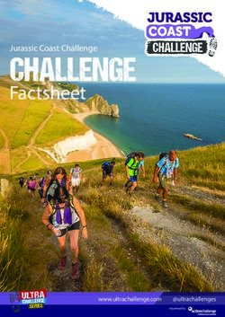 CHALLENGE Factsheet Jurassic Coast Challenge - Music for My Mind