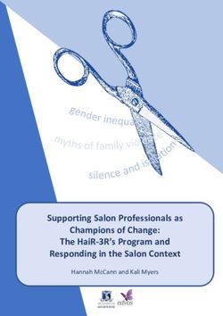 SUPPORTING SALON PROFESSIONALS AS - CHAMPIONS OF CHANGE: THE HAIR-3R'S PROGRAM AND RESPONDING IN THE SALON CONTEXT HANNAH MCCANN AND KALI MYERS ...