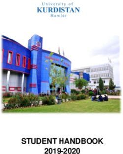 STUDENT HANDBOOK 2019-2020 - UKH