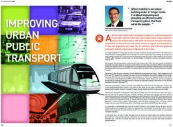 Urban mobility is not about building wider or longer roads. It is about improving and providing an efficient public transport system that best ...