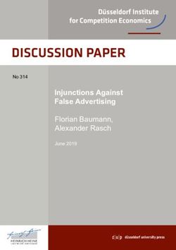 Injunctions Against False Advertising - Florian Baumann, Alexander Rasch No 314 - Heinrich-Heine ...