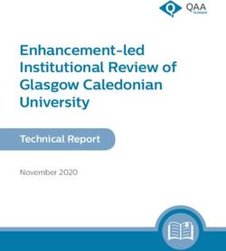 Enhancement-led Institutional Review of Glasgow Caledonian University - Technical Report