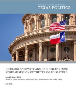 IDEOLOGY AND PARTISANSHIP IN THE 87th (2021) REGULAR SESSION OF THE TEXAS LEGISLATURE - Mark P. Jones, Ph.D. Fellow in Political Science, Rice ...