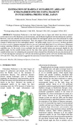 ESTIMATION OF HABITAT SUITABILITY AREA OF ENDANGERED SPECIES USING MAXENT IN FUKUSHIMA PREFECTURE, JAPAN