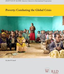 Poverty: Combating the Global Crisis - DON'T GO IT ALONE: America's Interest in International Cooperation