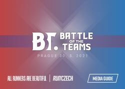ALL RUNNERS ARE BEAUTIFUL - MEDIA GUIDE - RunCzech