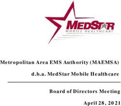 Metropolitan Area EMS Authority (MAEMSA) d.b.a. MedStar Mobile Healthcare Board of Directors Meeting April 28, 2021