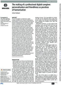 The making of a professional digital caregiver: personalisation and friendliness as practices of humanisation